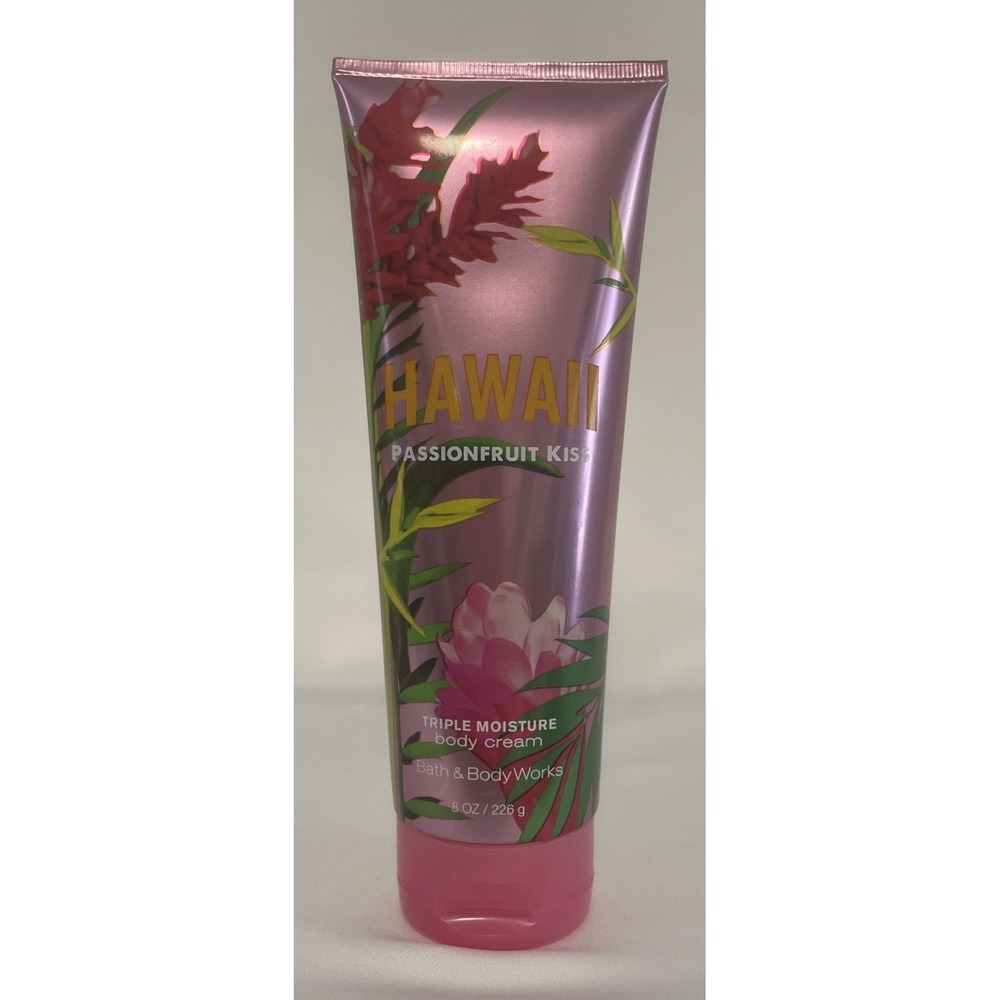 Bath and Body Works Hawaii Passionfruit Kiss Body Cream Discontinued NEW 8 OZ
